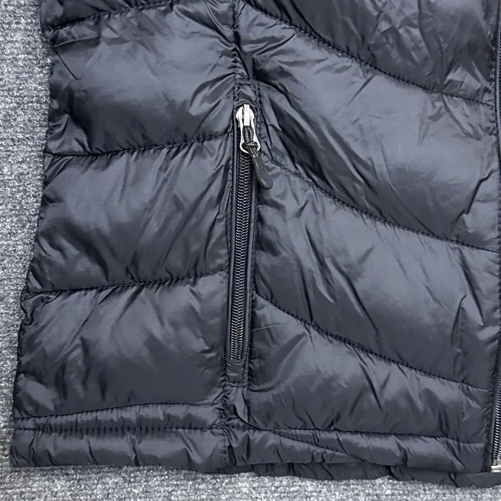 Charter Club Womens Packable Hooded Puffer Vest XL Black Full Zip Pockets